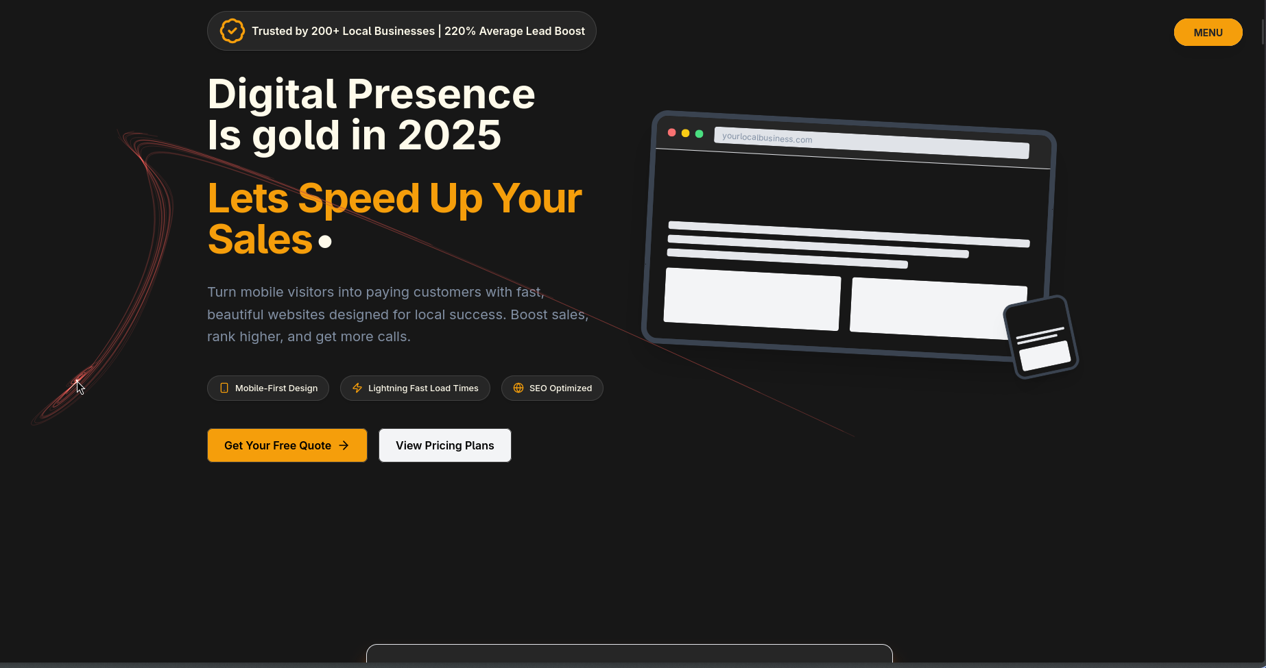 EZ Marketing website preview